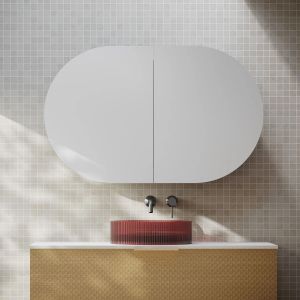 Elli Pill 1200mm Shaving Cabinet - Matte White