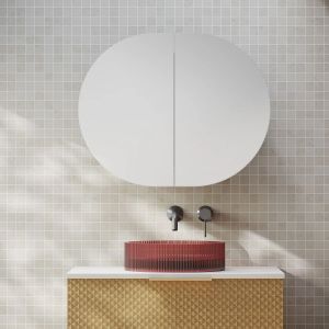 Elli Pill 750mm Shaving Cabinet - Matte White