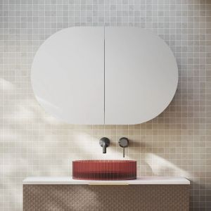 Elli Pill 900mm Shaving Cabinet - Matte White