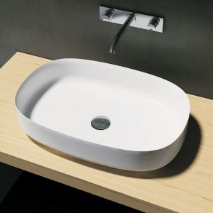 Bianca Above Counter Stone Basin - Charcoal