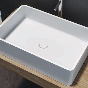 Laila Above Counter Stone Basin - Charcoal