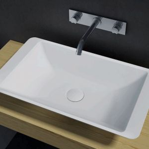 Lidia Above Counter Stone Basin - Charcoal