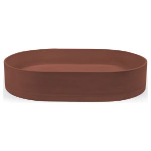 Nood Surface Mount Shelf Oval Basin in Clay