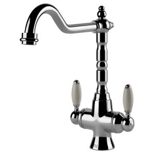 Providence Double Sink Mixer - Chrome