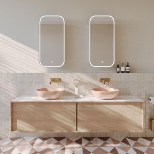 Piazza LED Rectangular Shaving Cabinet, Frameless