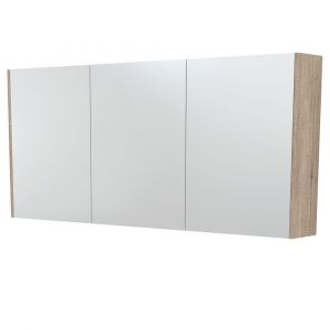 1500 Mirror Cabinet with Scandi Oak Side Panels