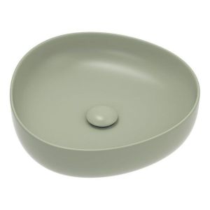 Pebble Small Above Counter Basin, Matte Olive