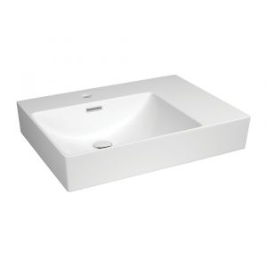 Tono Care Wall Basin, Left Bowl - 1 Taphole