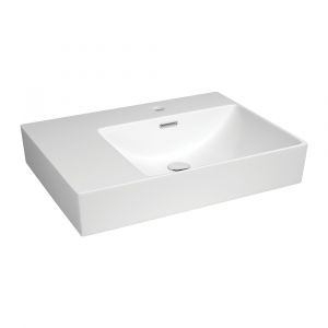 Tono Care Wall Basin, Right Bowl - 1 Taphole