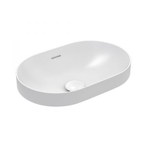 Aluca Pill Ceramic Semi-Inset Basic, Matte White