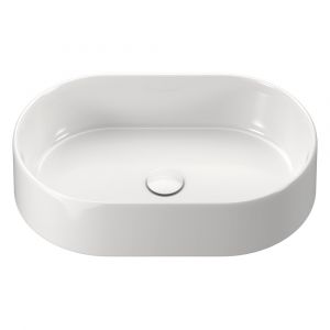 Aluca Pill Above Counter Basin, Gloss White