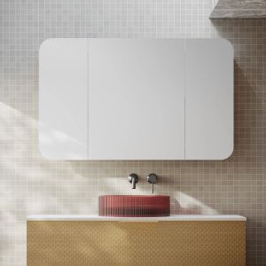 Rec 1200x750mm Shaving Cabinet - Matte White