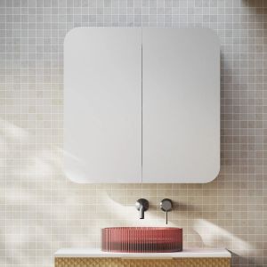 Rec 750x750mm Shaving Cabinet - Matte White