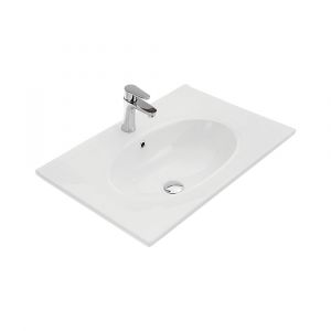 Rotondo Full Depth Ceramic Basin-Top 600mm - 3 Taphole