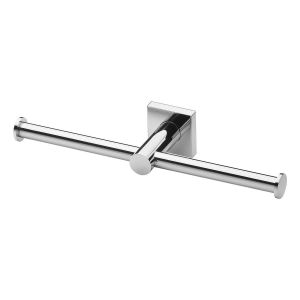 Radii Double Toilet Roll Holder Square Plate