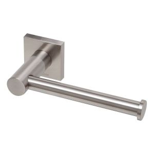 Radii Toilet Roll Holder Square Plate - Brushed Nickel