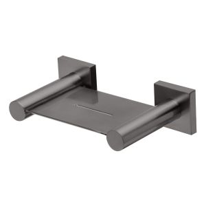 Radii Soap Dish Square Plate - Brushed Carbon