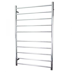 Round Heated Towel Rail RTR04LEFT Mirror Polished