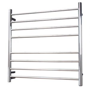 Round Heated Towel Rail RTR06LEFT Mirror Polished