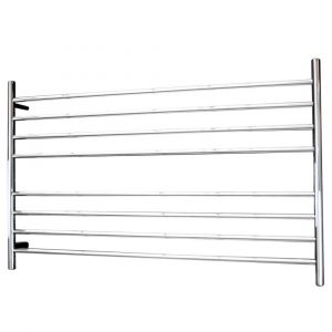 Round Heated Towel Rail RTR09LEFT Mirror Polished