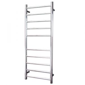 Round Heated Towel Rail RTR430LEFT Mirror Polished