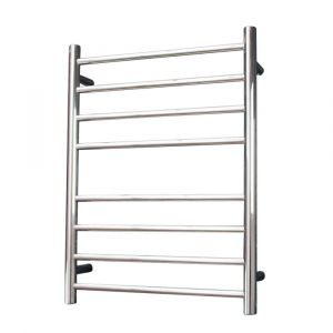 Round Heated Towel Rail RTR530LEFT Mirror Polished