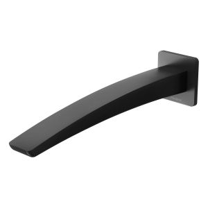 Rush Wall Basin Outlet 230mm - Matte Black