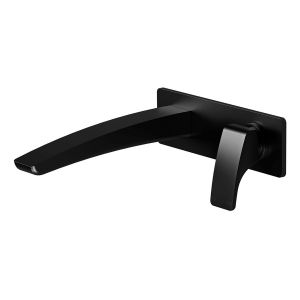 Rush Wall Bath Mixer Set 180mm - Matte Black