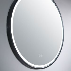 Sphere 600 LED Mirror with Bluetooth Speakers, Dimester and Portable Magnifier - Manhattan Black