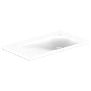Drift Solid Surface Top 900mm Right Bowl in Gloss White