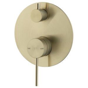 Mica Shower Mixer with Diverter - 1P, French Gold