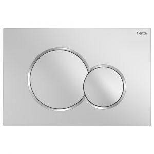 Fienza Sigma Round Button Flush Plate, Chrome