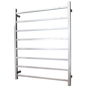 Square Heated Towel Rail STR05LEFT Mirror Polished