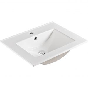 Dolce Full Depth Ceramic Basin-Top 600mm - No Taphole