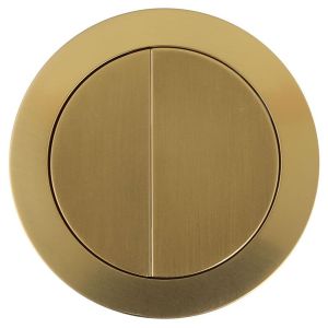 Brushed Brass Round Flush Buttons