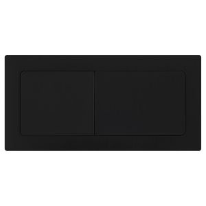 Rectangle Matte Black Flush Button