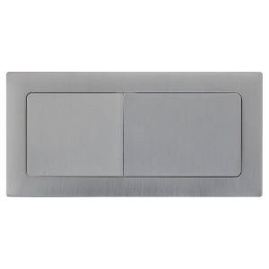 Rectangle Brushed Nickel Flush Button