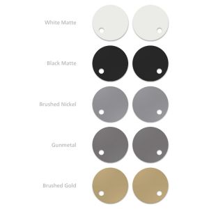 Colour Seat Hinge Covers for Arko+Modia+Limni - Brushed Gold