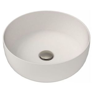 Glam Round Above Counter Basin in Matte Pearl