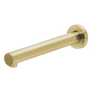 Vivid Wall Bath Outlet 200mm - Brushed Gold