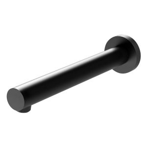 Vivid Wall Bath Outlet 200mm - Matte Black