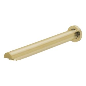 Vivid Wall Bath Outlet 32 x 300mm Angled - Brushed Gold