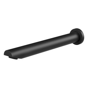 Vivid Wall Bath Outlet 32 x 300mm Angled - Matte Black