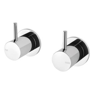 Vivid Slimline Wall Top Assemblies 15mm Extended Spindles - Chrome