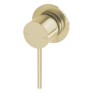 Vivid Slimline SwitchMix Shower / Wall Mixer 60mm Backplate Fit-Off Kit - Brushed Gold