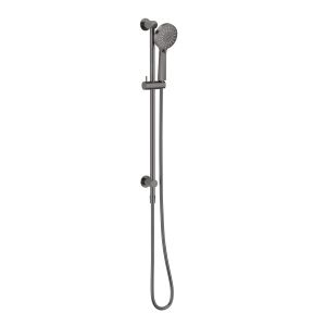 Vivid Slimline Water Through Rail Hand Shower - Brushed Carbon