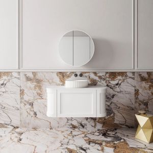 Westminster 900mm Wall Hung Vanity in Matte White