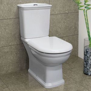 RAK Washington White Close-Coupled Toilet Suite, White - 060130W